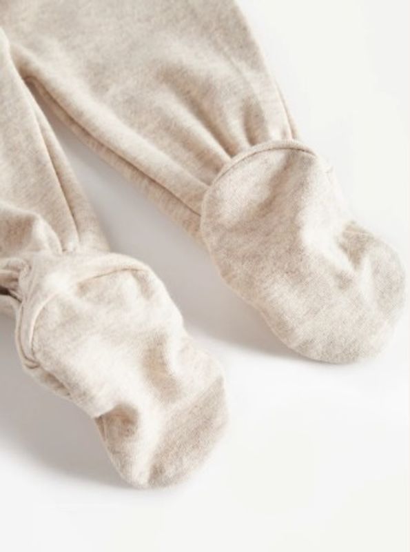 Rubetta, Sparkedress med fot - Lys Beige Melange, MODAL