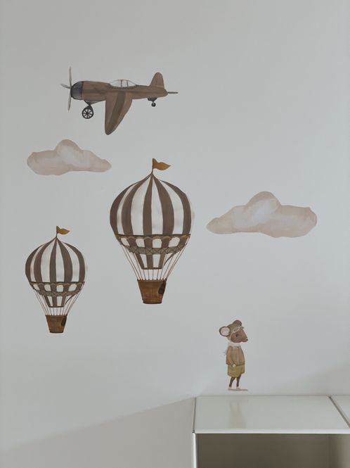 Hovedbilde Wallsticker | Retro fly | brun | Thats mine